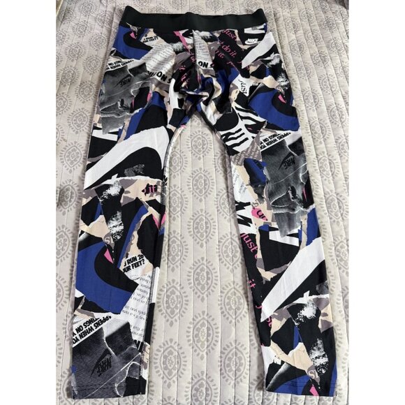 Nike Athletics Womens NEWSPAPER All Over Print Leggings Size XLarge - Picture 3 of 12